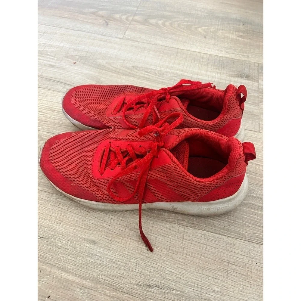 Adidas Cloudfoam Lite‎ Racer Red Mesh Running Shoes Mens 10 DB1451
